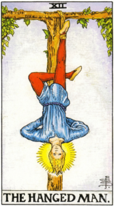 L'appeso carta dei tarocchi